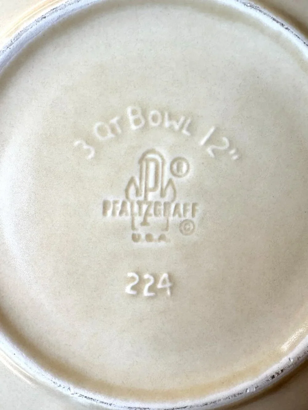 Vintage Pfaltzgraff Villager 3 Quart Serving Bowl
